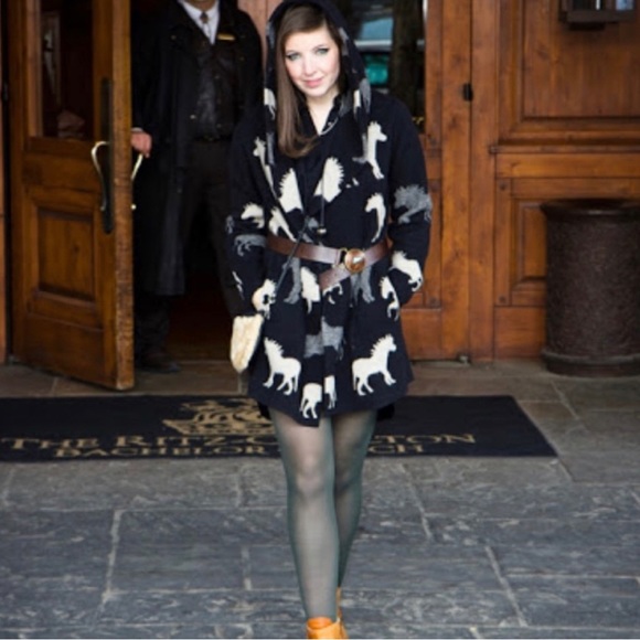 Anthropologie Pilcro Field Flower Horses Sweater Coat Cardigan Sedona People - Picture 5 of 8